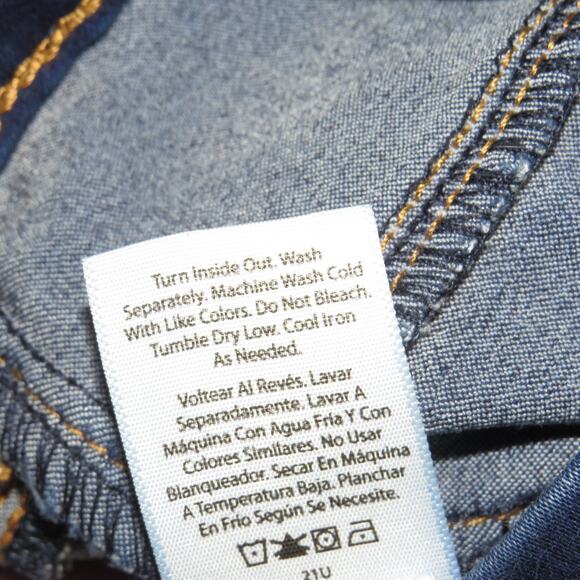 Wonder Nation Dark Wash Denim Pull On Girls Jeggings - Picture 7 of 7